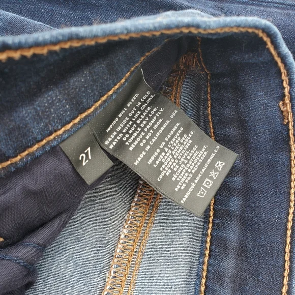 J BRAND Dark Skinny Starless Jeans Size 27 EUC - Picture 6 of 6